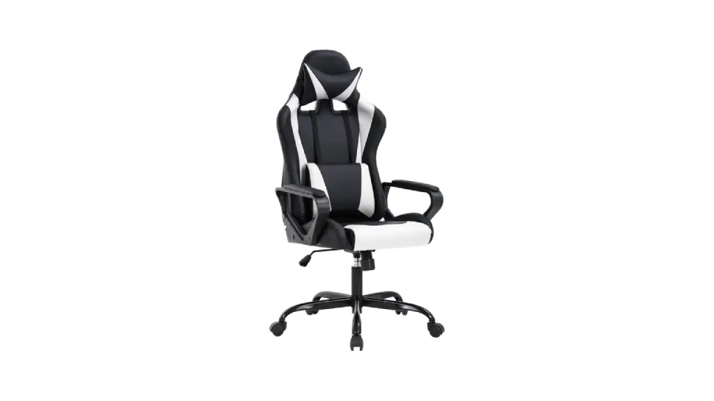 BestOffice High-Back Gaming Chair PC Office Chair Computer Racing Chair PU Desk Task Chair Ergonomic Executive Swivel Rolling Chair with Lumbar Support for Back Pain Women