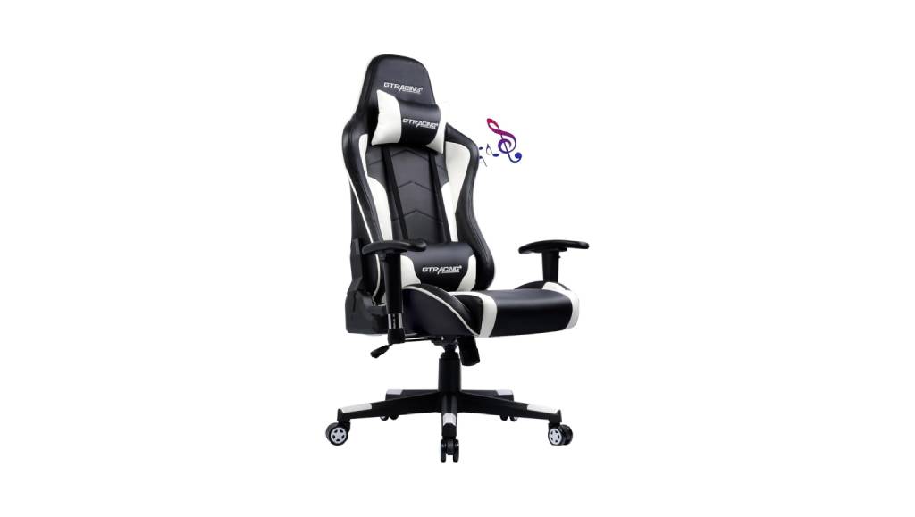 GTRACING Gaming Chair with Speakers Bluetooth Music