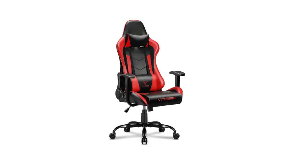 VITESSE Ergonomic Red Gaming Chair with Lumbar Support and Headrest