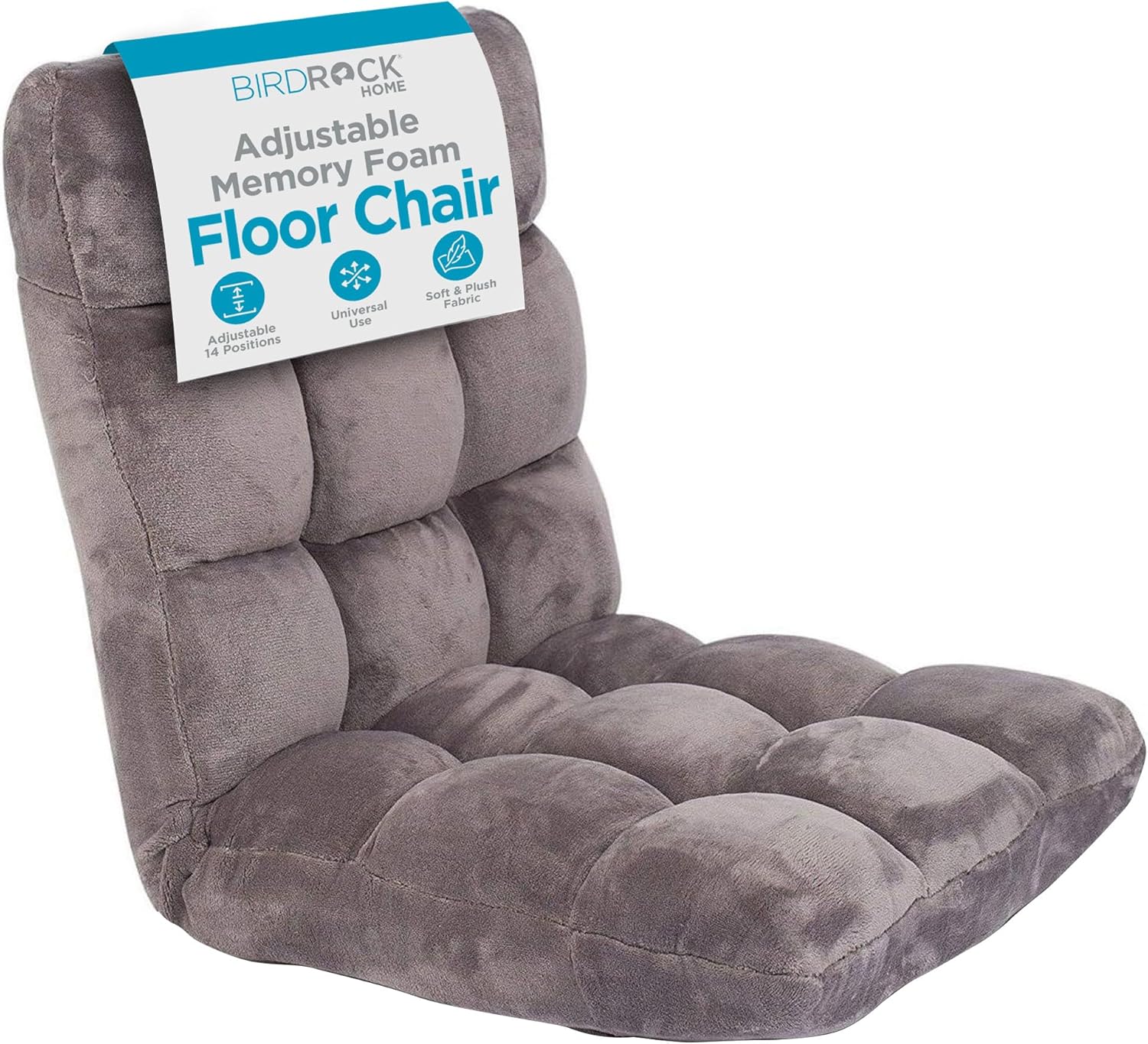 BIRDROCK HOME Adjustable Memory Foam Floor Chair