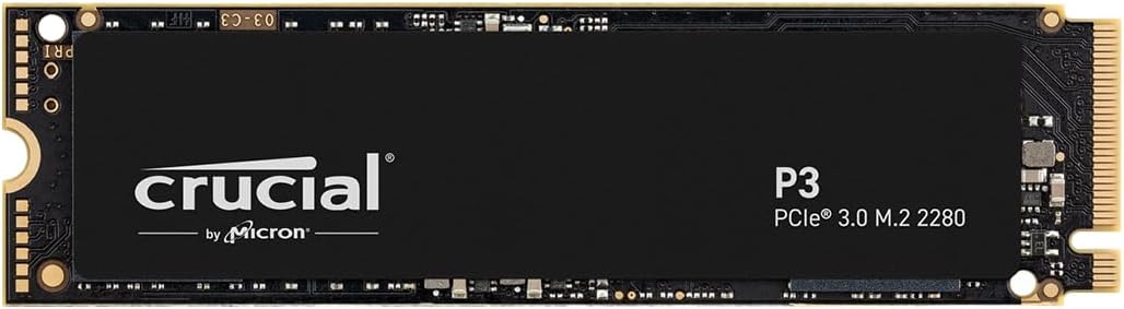 Crucial P3 500GB PCIe Gen3 3D NAND NVMe