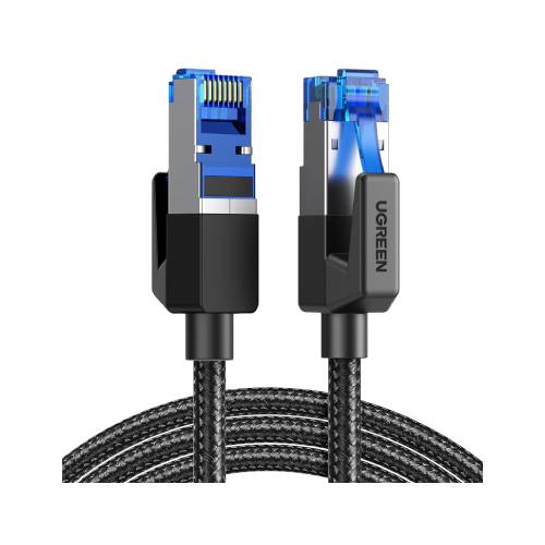 GREEN Cat 8 Ethernet Cable 6FT High Speed Braided 40Gbps 2000Mhz Network Cord Cat8 RJ45 Shielded Indoor Heavy Duty LAN Cables