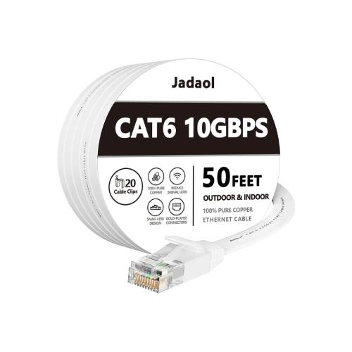 Jadaol Cat 6 Ethernet Cable 50 ft