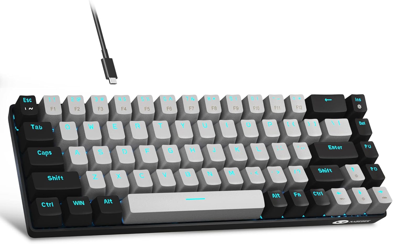 MageGee Portable 60% Mechanical Gaming Keyboard