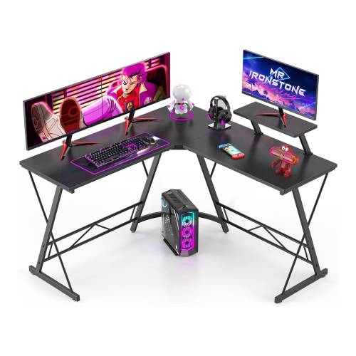 Mr IRONSTONE L Shaped Gaming Desk