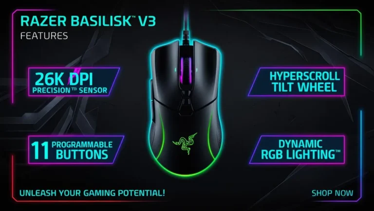 Read more about the article Razer Basilisk V3 Review: The Ultimate Gaming Mouse for Precision & Performance