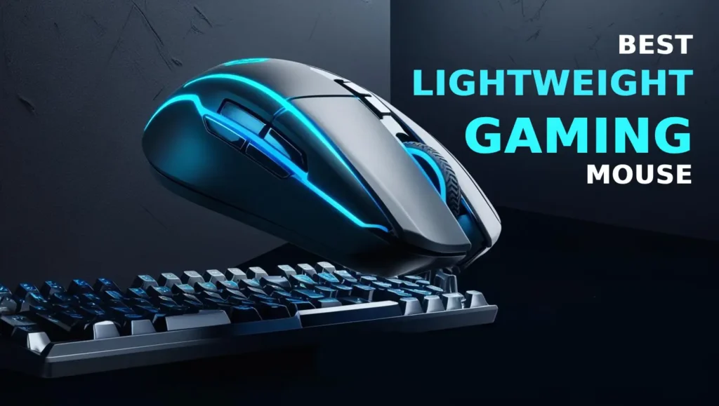 Top 10 Best Lightweight Gaming Mouse for Gamers in 2025 - Sleek modern gaming mouse with glowing aura and vibrant design.