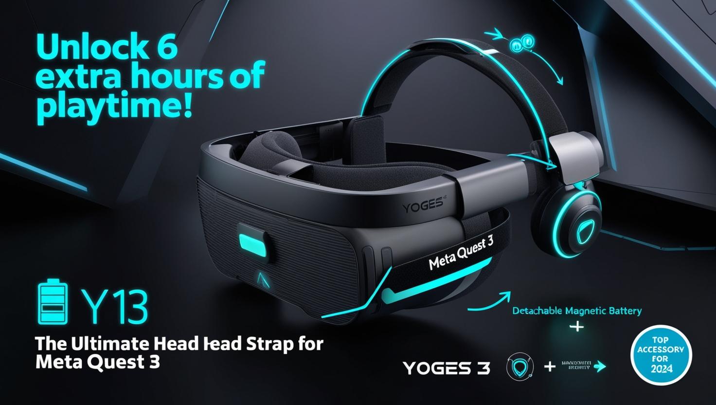 Read more about the article YOGES Y13 Review: The Best 10,000mAh Battery Head Strap for Meta Quest 3 & Meta Quest 3s in 2025