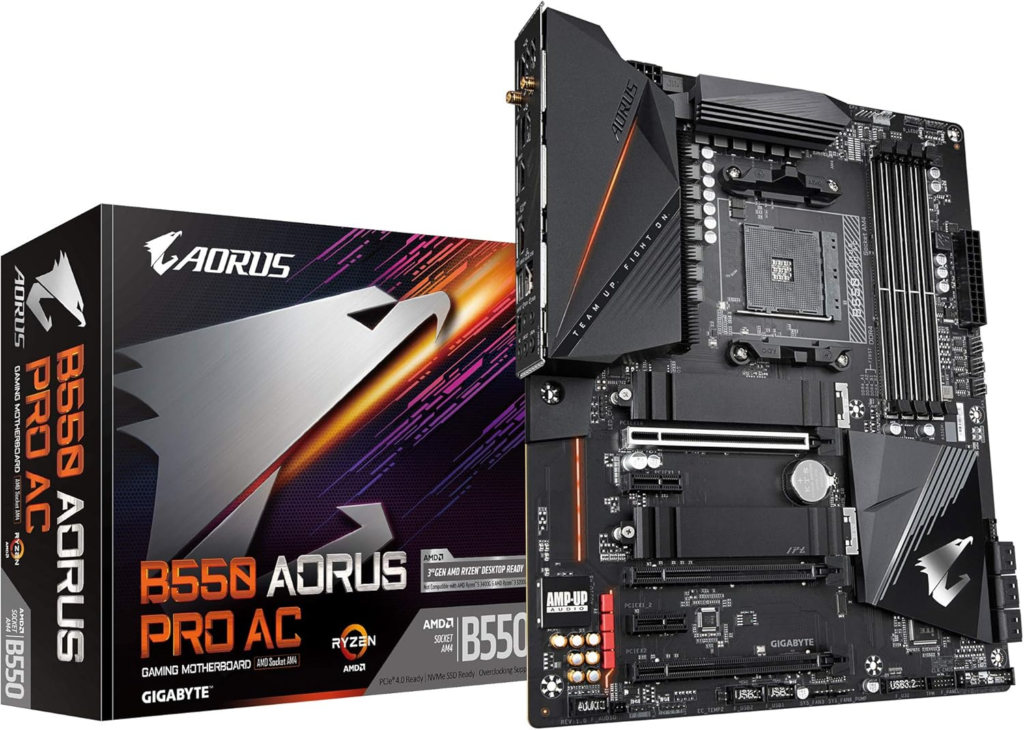 GIGABYTE B550 AORUS Elite AX V3 AM4 AMD B550 ATX Motherboard with Dual M.2, SATA 6Gb/s, USB 3.2 Gen 2, Wi-Fi 6, 1GbE LAN, PCIe 4.0