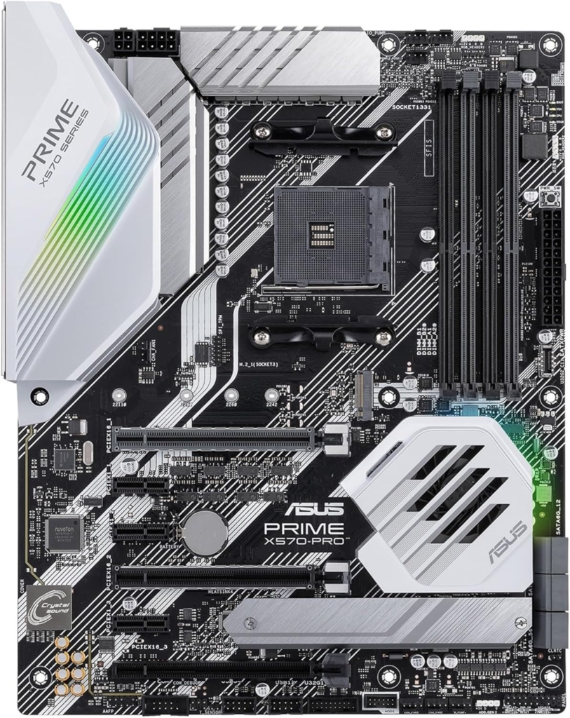 ASUS Prime X570-Pro AM4 Zen 3 Ryzen 5000 & 3rd Gen Ryzen ATX Motherboard with PCIe Gen4, Dual M.2 HDMI, SATA 6GB/s USB 3.2 Gen 2 Motherboard