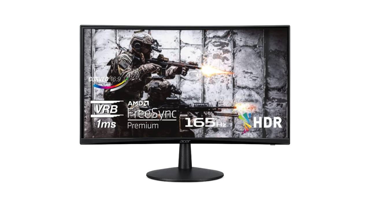 Acer Nitro ED240Q Sbiip 23.6 Full HD 1920 x 1080 VA 1500R Curved Gaming Monitor