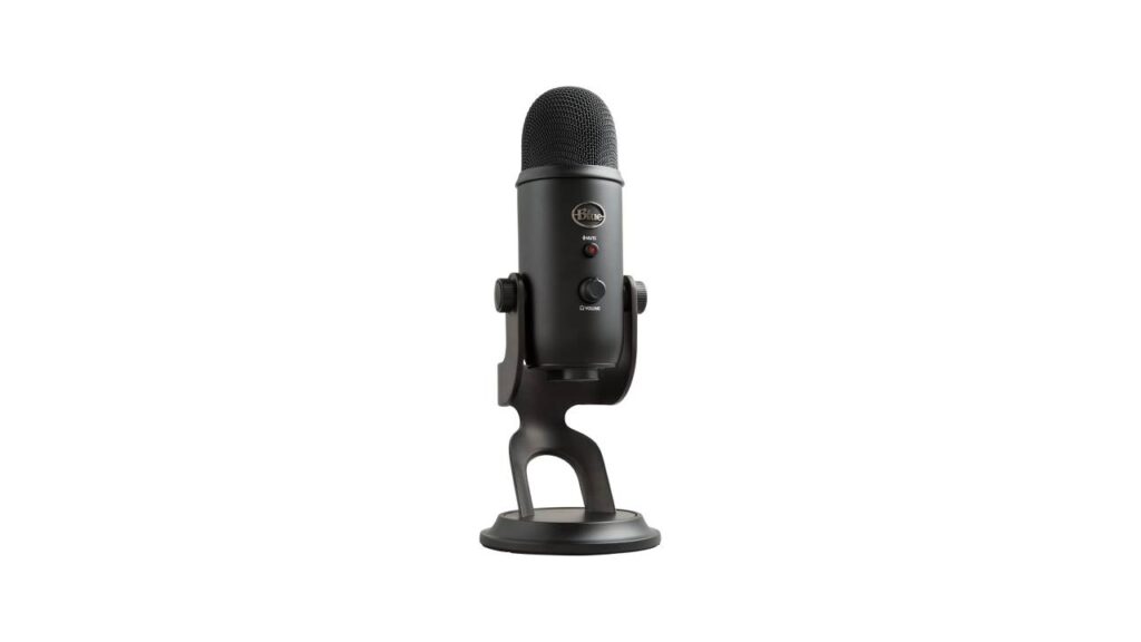 Logitech for Creators Blue Yeti USB Microphone for Gaming, Streaming, Podcasting, Twitch, YouTube, Discord, Recording for PC and Mac, 4 Polar Patterns, Studio Quality Sound, Plug & Play-Blackout