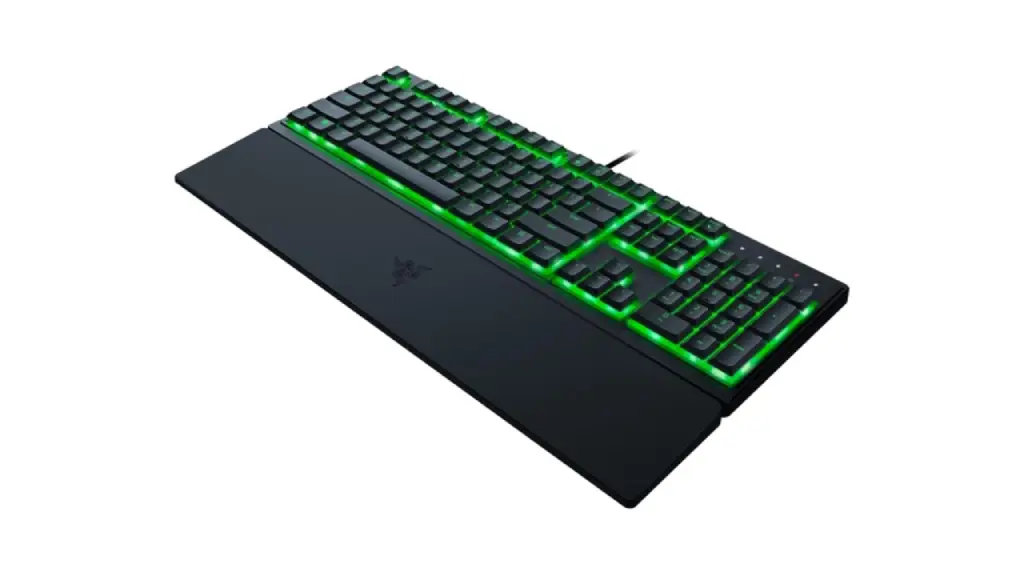 Razer Ornata V3 X Gaming Keyboard_ Low Profile Keys - Silent Membrane Switches - Spill Resistant - Chroma RGB Lighting - Ergonomic Wrist Rest