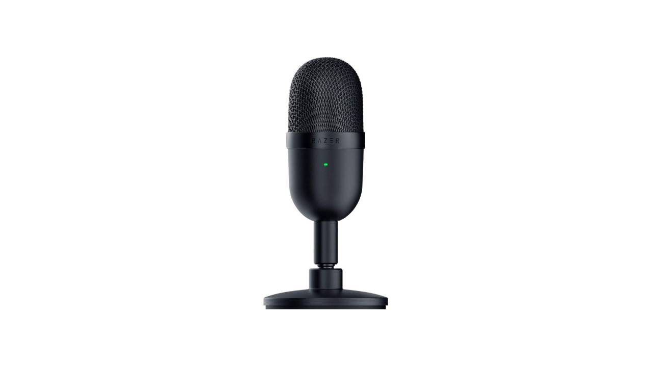 Razer Seiren Mini USB Condenser Microphone: for Streaming and Gaming on PC - Professional Recording Quality - Precise Supercardioid Pickup Pattern - Tilting Stand - Shock Resistant