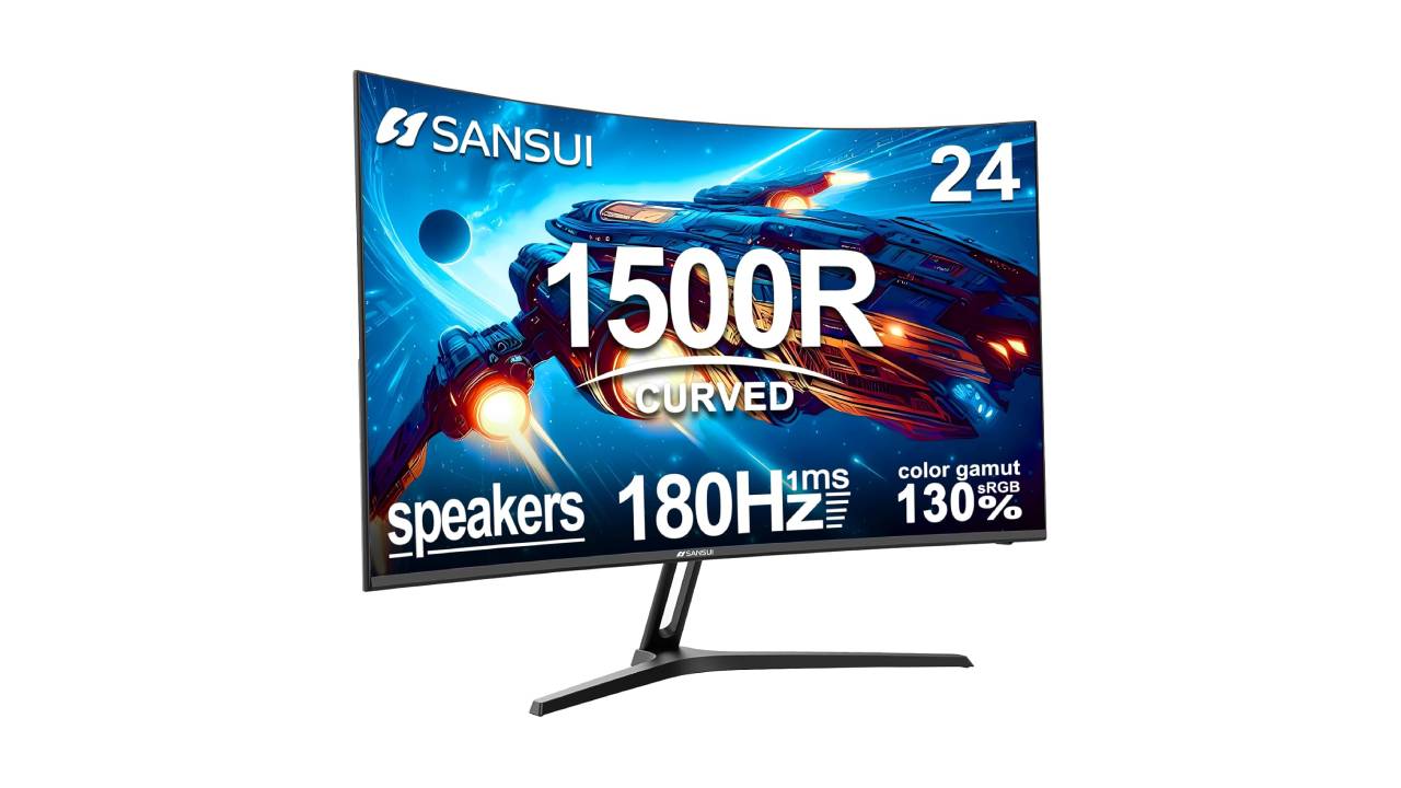 SANSUI 24 Inch Curved Gaming Monitor