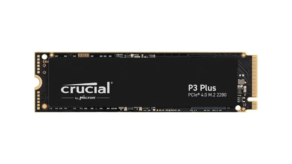 Crucial P3 Plus 1TB PCIe Gen4 3D NAND NVMe M.2 SSD