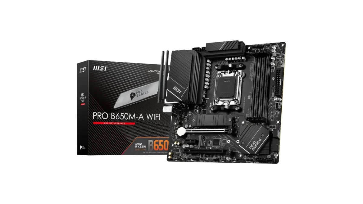 MSI PRO B650M-A WiFi ProSeries Motherboard (AMD Ryzen 9000/8000/7000 Series Processors