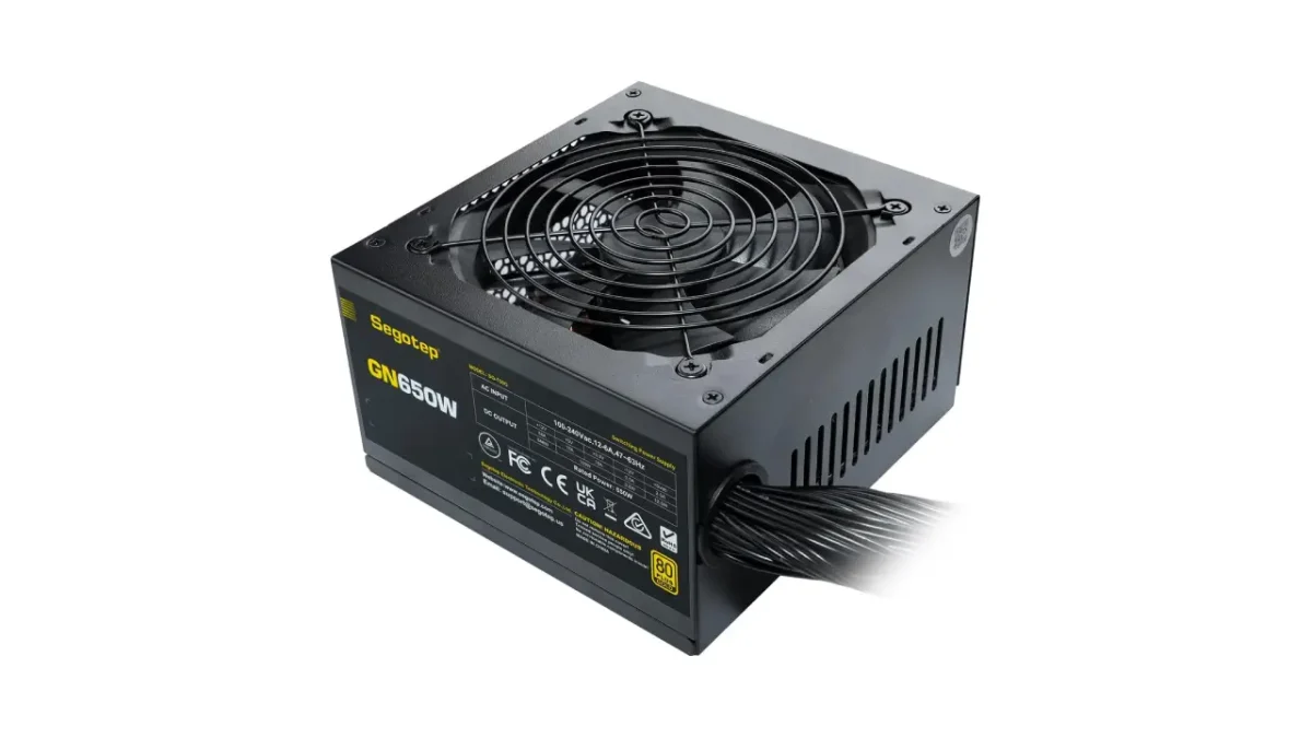 Segotep 650W 80 Plus Gold Certified Non-Modular ATX Power Supply