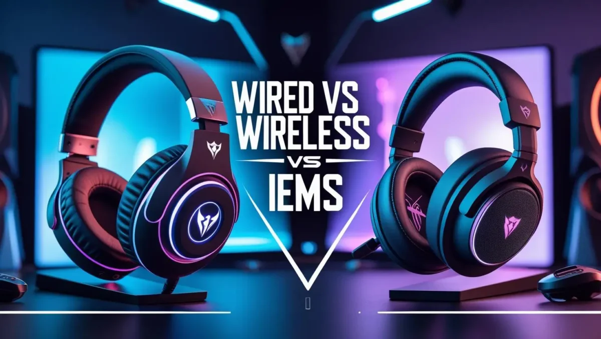 The Ultimate Gaming Headset Guide: Wired vs. Wireless vs. IEMs 1 The Ultimate Gaming Headset Guide: Wired vs. Wireless vs. IEMs