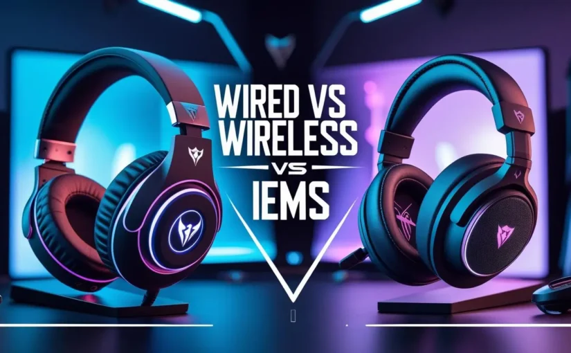The Ultimate Gaming Headset Guide: Wired vs. Wireless vs. IEMs 1 The Ultimate Gaming Headset Guide: Wired vs. Wireless vs. IEMs