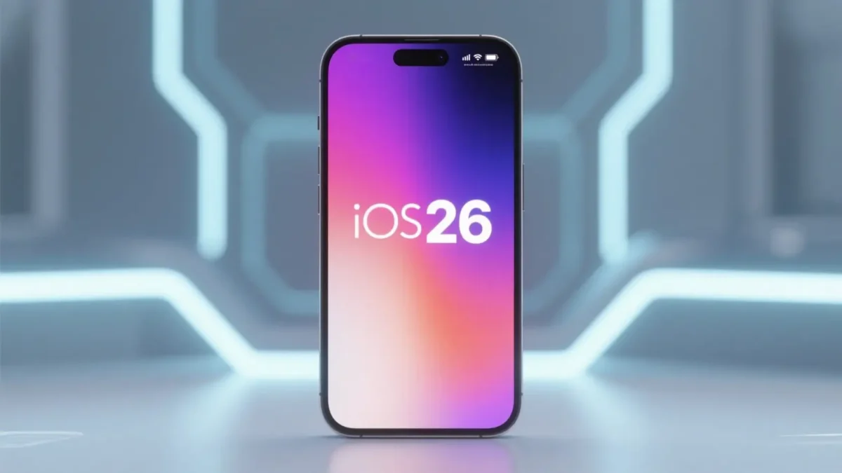 iOS 26: The Future of iPhone Begins Here – Full Breakdown of Features, Release Date, and Supported Devices 1 iOS 26 home screen showing AI assistant and customizable widgets on iPhone